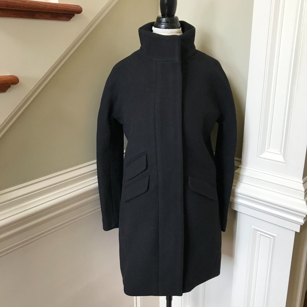J. Crew Black Wool Pea Coat - Picture 4 of 10